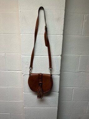 The Limited Tan Leather Crossbody Bag